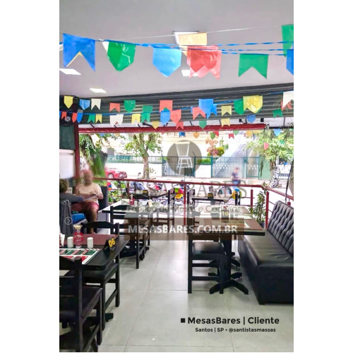 MesasBares | Cliente -Massas Santista Restaurante - Embaré, Santos - SP